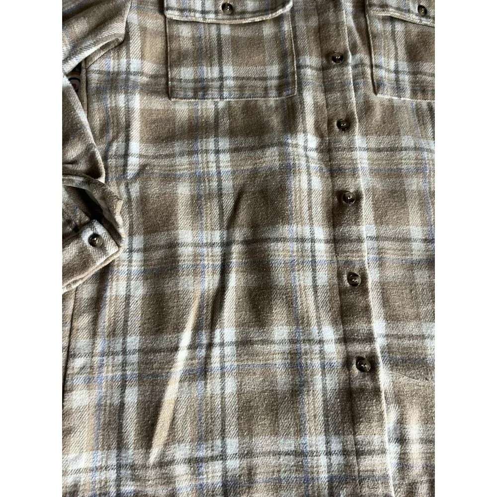 PRINCESS POLLY Mila Plaid Oversized Flannel Button-up Shirt Shacket Size 0 - Picture 5 of 8